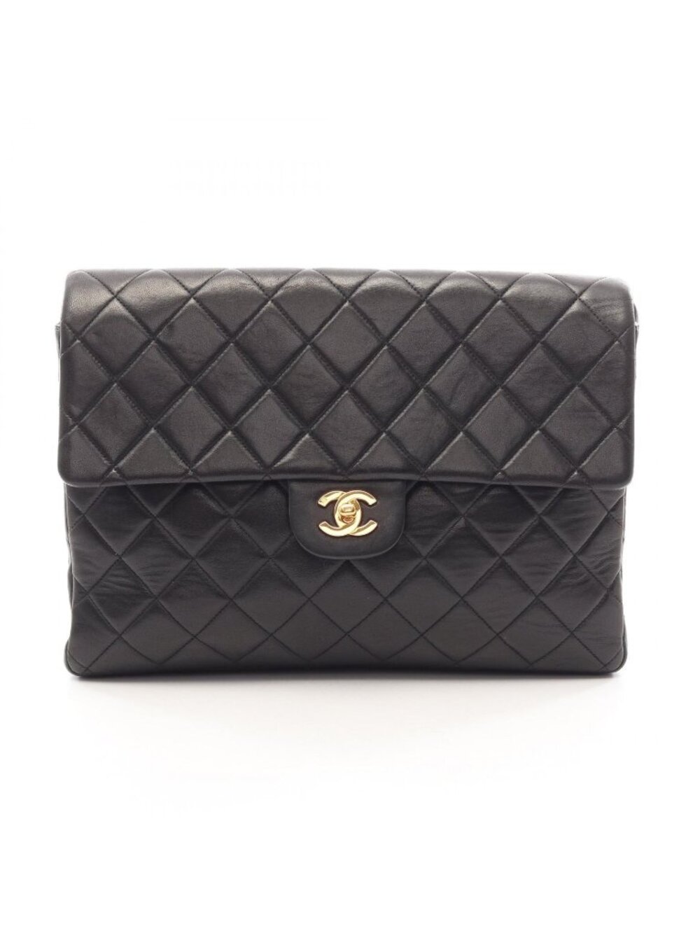 Chanel Backpack Quilted Chain Black Lambskin